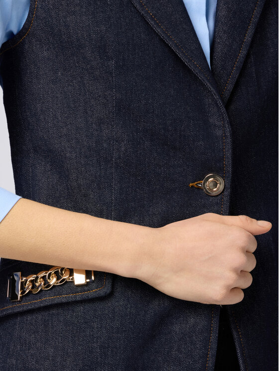 Oltre Oltre Giacca di transizione L402R000022N034 Blu A-Line Fit