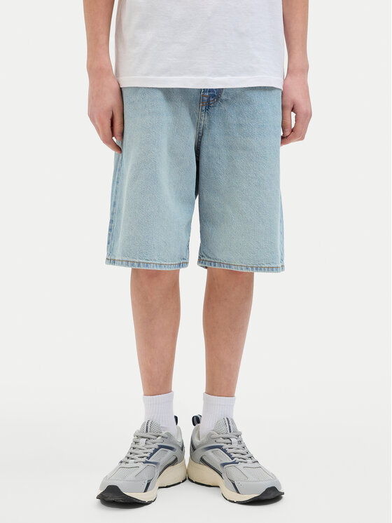 Chłopięce Szorty jeansowe Jack&Jones Junior, Rozmiar 170, Niebieskie, Alex 12274997