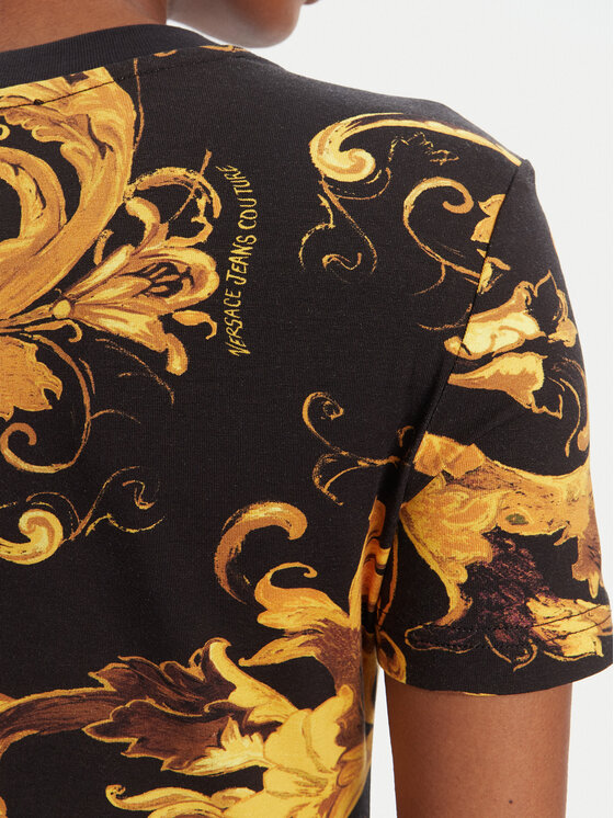 Versace Jeans Couture Versace Jeans Couture Tricou 79HAH608 JS504 Negru Slim Fit