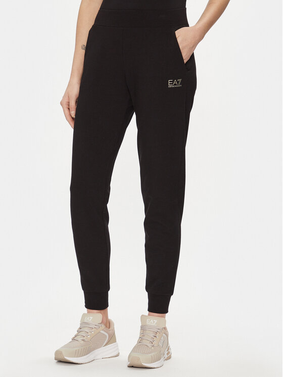EA7 Emporio Armani Teplákové nohavice 8NTP85 TJTXZ 0200 Čierna Regular Fit