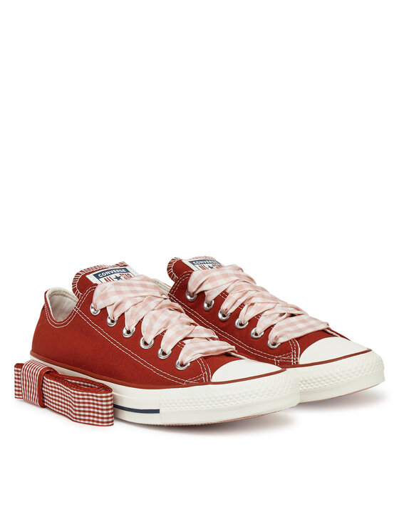 Converse Converse Trampki Chuck Taylor All Star Gingham A13662C Czerwony