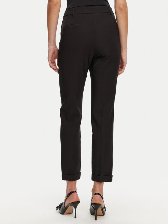 ARTIGLI ARTIGLI Hlače iz tkanine ACPA000837 Črna Regular Fit