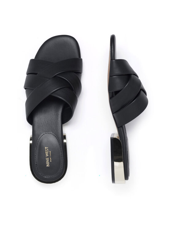Nine West Nine West Klapki JF2220-1 Czarny