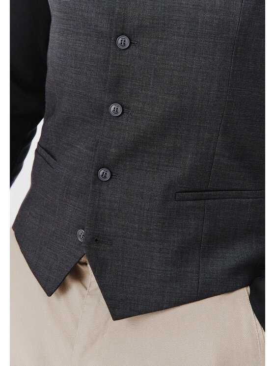 Pako Lorente Pako Lorente Kamizelka P24WF-8X-001 Szary Slim Fit