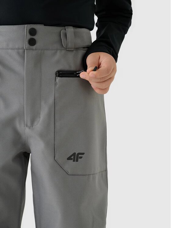4F 4F Pantaloni da sci 4FJWAW24TFTRM655-24S Grigio Regular Fit