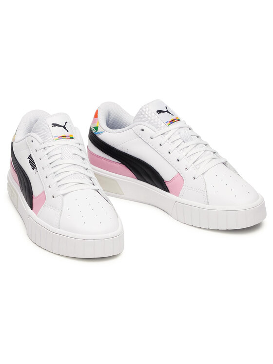 Tênis Puma Original Feminino Promoções - Cali Sport INTL Game  Branco/Preto/Azul BR513-082