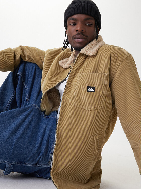 Quiksilver Quiksilver Prijelazna jakna Dna Sherpa Harrington EQYJK04201 Bež Regular Fit