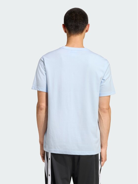 adidas adidas T-Shirt Trefoil Essentials Tee Błękitny Regular Fit