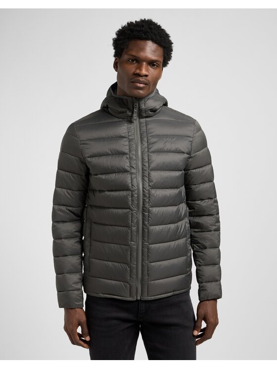 Lee Lee Kurtka przejściowa PUFFER JACKET Szary Regular Fit