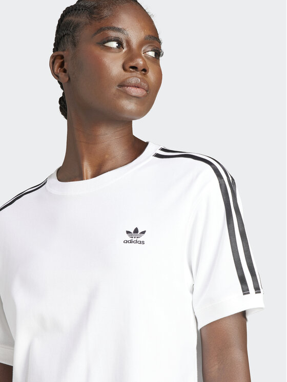 adidas adidas Тишърт 3-Stripes IR8051 Бял Regular Fit