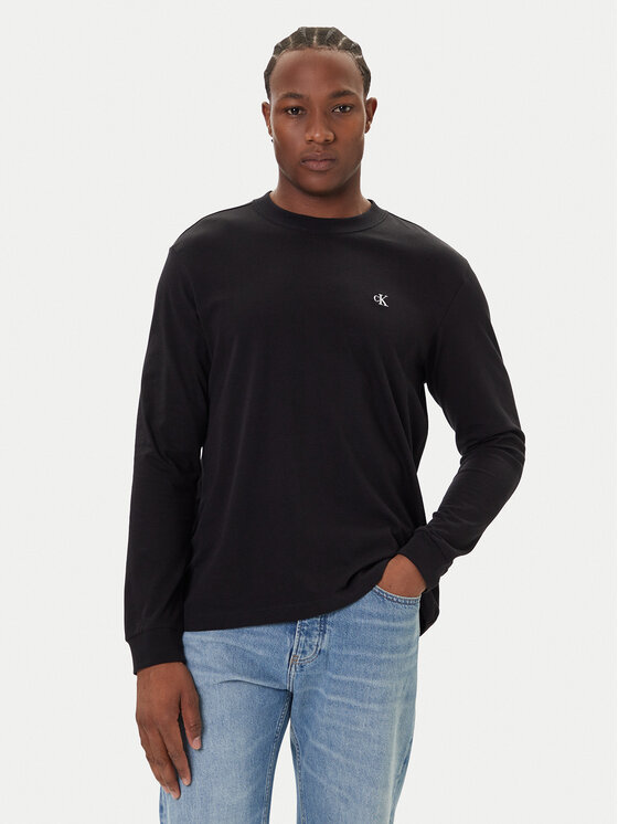 Calvin Klein Jeans Calvin Klein Jeans Majica dugih rukava Easy LV04RD247G Crna Regular Fit