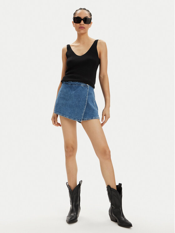 Vero Moda Vero Moda Top New Lex Sun 10281877 Czarny Regular Fit