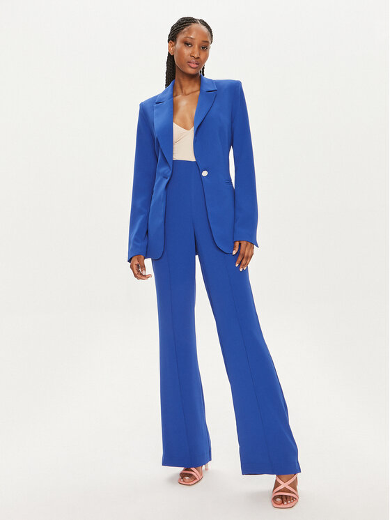 Morgan Morgan Штани з тканини 241-PBARY Голубий Straight Fit