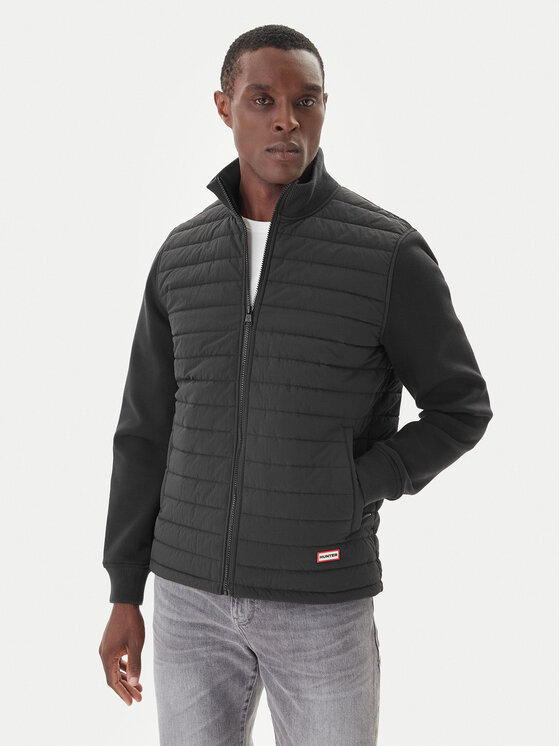 Hunter Hunter Übergangsjacke Hume Baffle HARM0016251 Schwarz Regular Fit