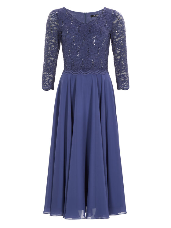 Swing Swing Rochie cocktail 5AI08900 Albastru Regular Fit