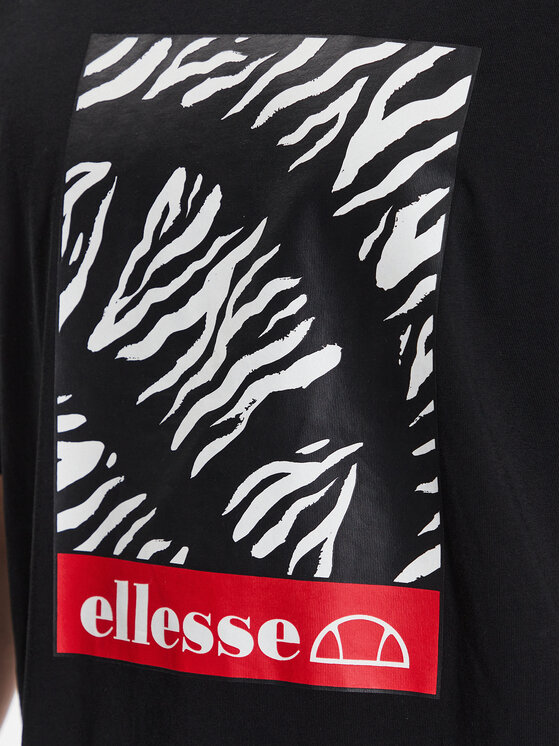 Ellesse Ellesse T-Shirt Spedizione SHR17644 Czarny Regular Fit