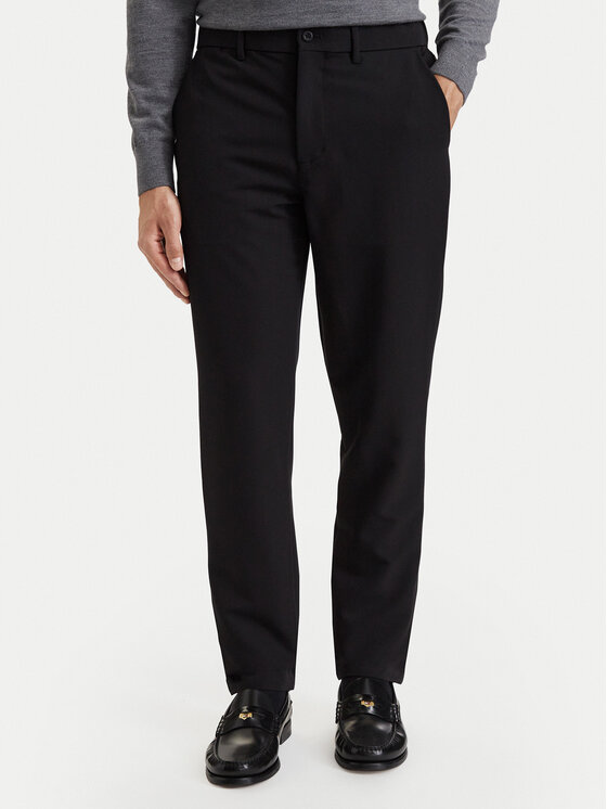 Tommy Hilfiger Tommy Hilfiger Pantaloni di tessuto Harlem MW0MW44675 Nero Slim Fit