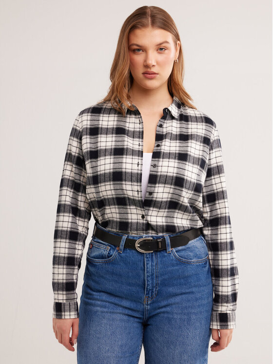 BIG STAR BIG STAR Koszula PETRINI_906_140 Czarny Classic Fit