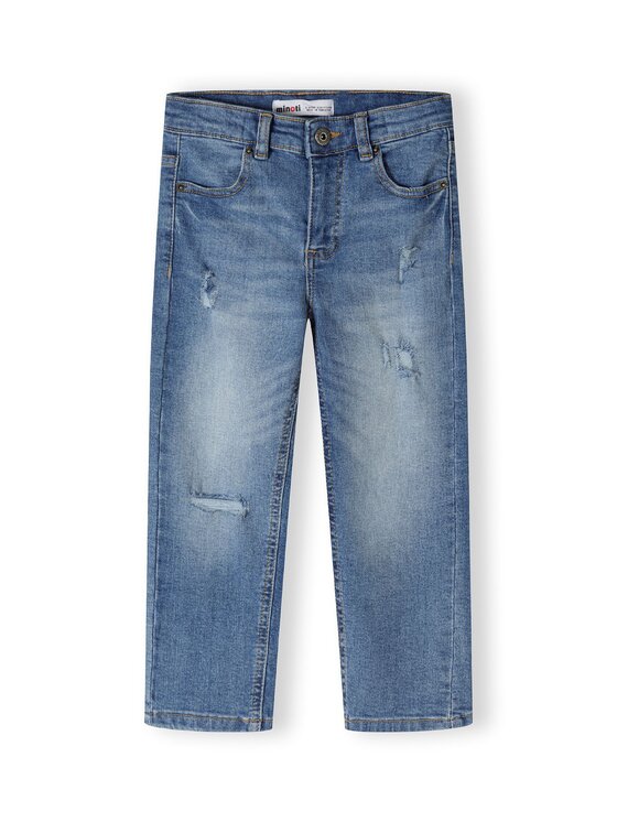 Jeansy, rozmiar 158/164, Niebieskie, 23jean43