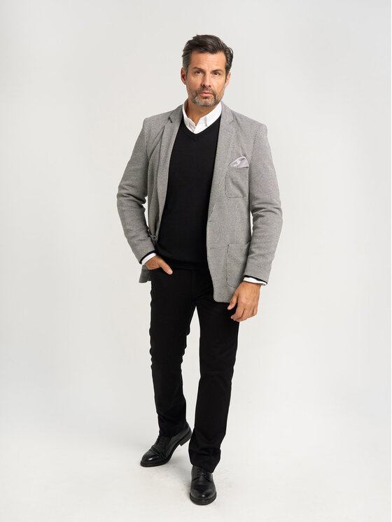 Willsoor Willsoor Sweter 71405 Czarny Regular Fit