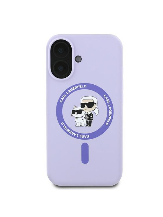 KARL LAGERFELD KARL LAGERFELD Etui na telefon Apple iPhone 16 Plus Fioletowy
