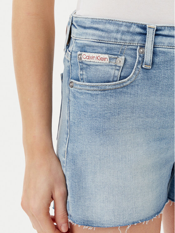 Calvin Klein Jeans Calvin Klein Jeans Džínsové šortky J20J225158 Modrá Slim Fit