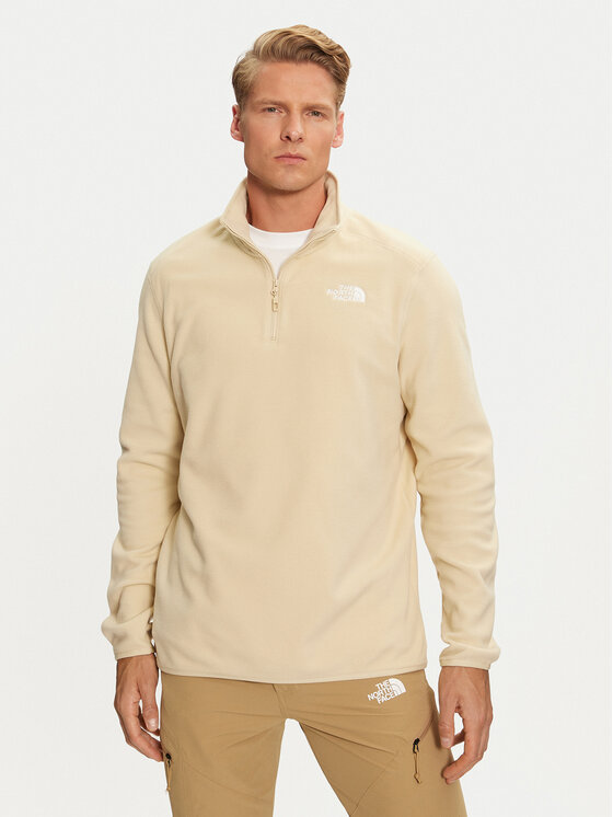 The North Face Fleecová mikina Glacier NF0A855W Béžová Regular Fit