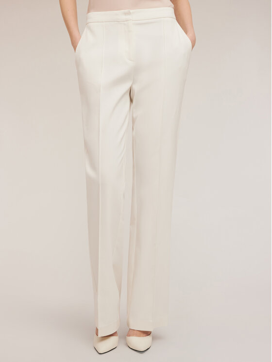 Motivi Motivi Pantaloni di tessuto P287Q003944N011 Bianco Flare Fit