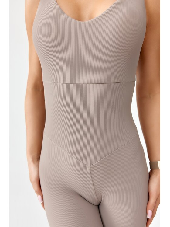 ROUGH RADICAL ROUGH RADICAL Kombinezon HARMONY JUMPSUIT Beżowy Slim Fit