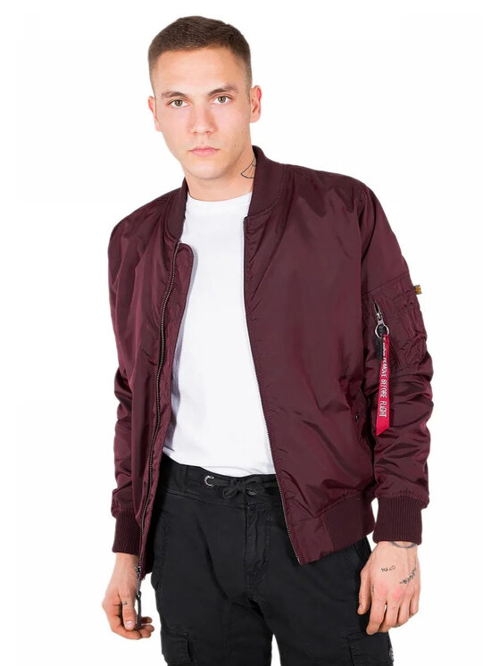 Kurtka bomber, rozmiar 3XL, Bordowy, AI.191103-419