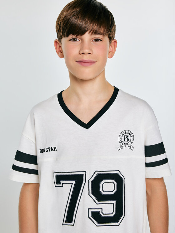 BIG STAR BIG STAR T-Shirt KIKER Biały Comfort Fit