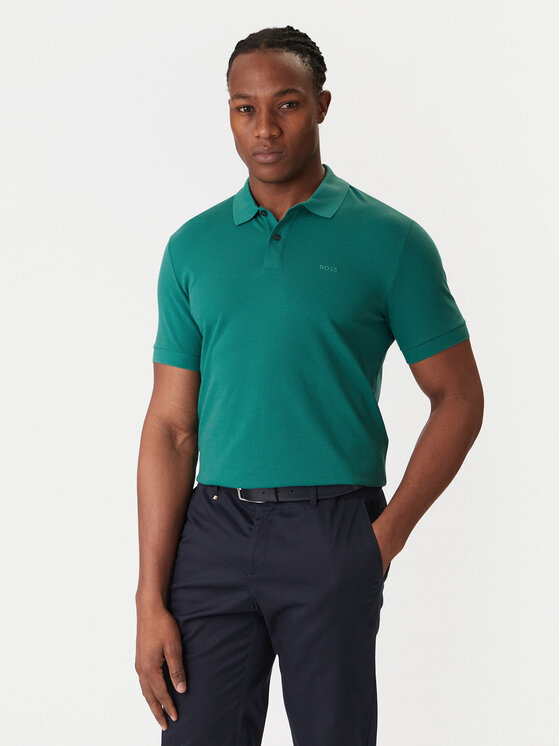 BOSS BOSS Polo särk Pallas 50468362 Roheline Regular Fit