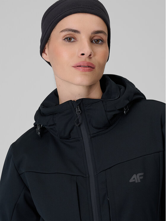 4F 4F Kurtka outdoor TACTICAL LINE Czarny Regular Fit
