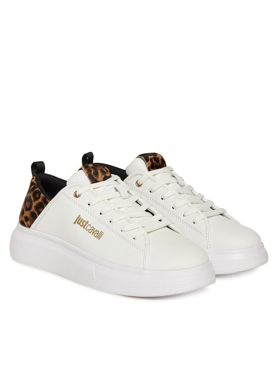 Just Cavalli Just Cavalli Sneakersy 79RA3SB7 ZPB58 Biela