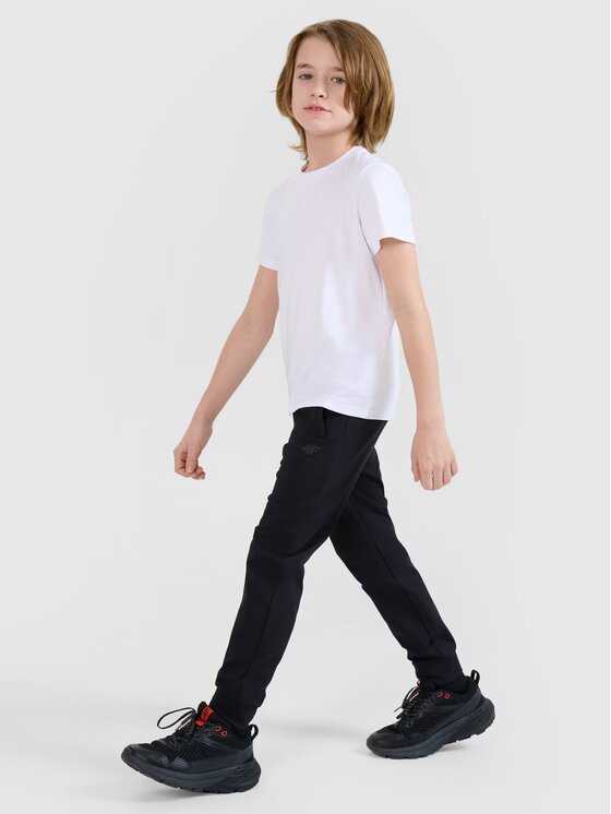 4F 4F Spodnie dresowe 4FJWSS25TFTRM0877-20S Czarny Regular Fit
