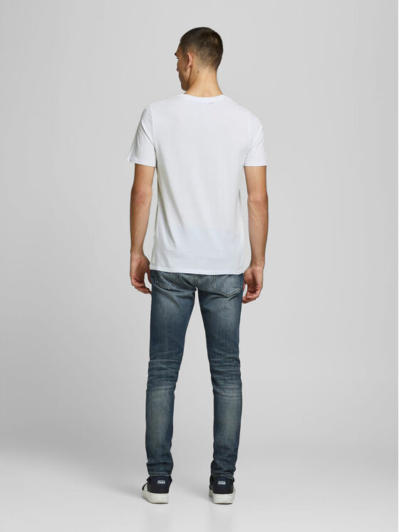 Jack&Jones Jack&Jones Majica Corp Logo 12137126 Bela Slim Fit
