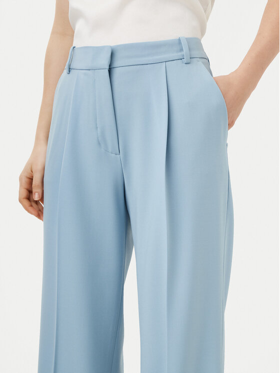 Calvin Klein Calvin Klein Palazzo kalhoty K20K207836 Světle modrá Wide Leg