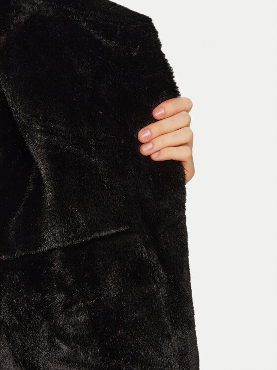 Eleh Eleh Cappotto in shearling E00249 Nero Regular Fit