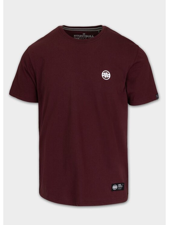 PITBULL PITBULL T-Shirt SMALL LOGO Czerwony Regular Fit