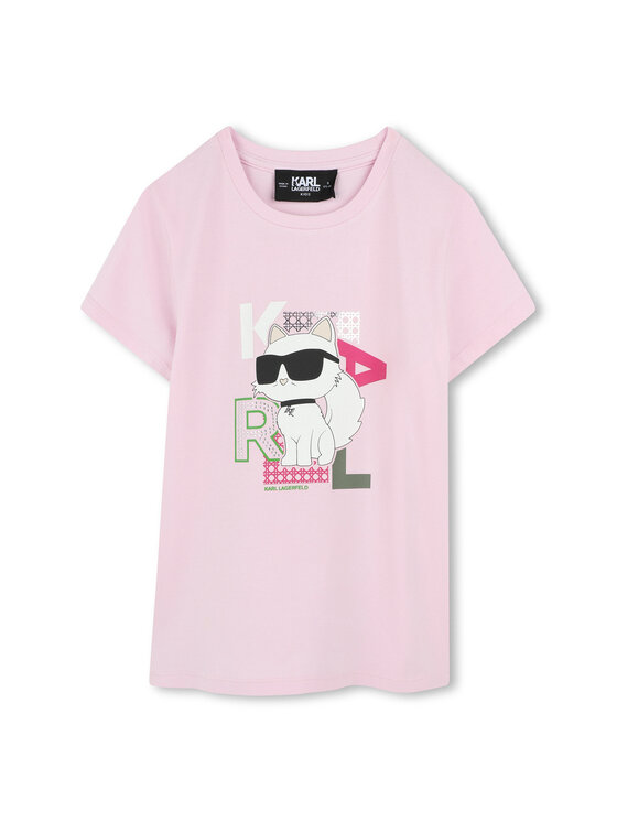 Karl Lagerfeld Kids Karl Lagerfeld Kids T-shirt Z30491 M Ružičasta Regular Fit