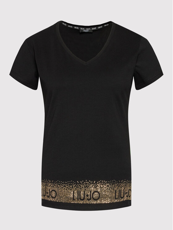 Liu Jo Sport Liu Jo Sport T-Shirt TA2089 J6040 Schwarz Regular Fit