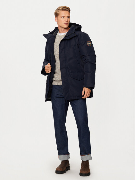 Napapijri Giubbotto invernale A Cornier NP0A4IJB Blu scuro Regular Fit