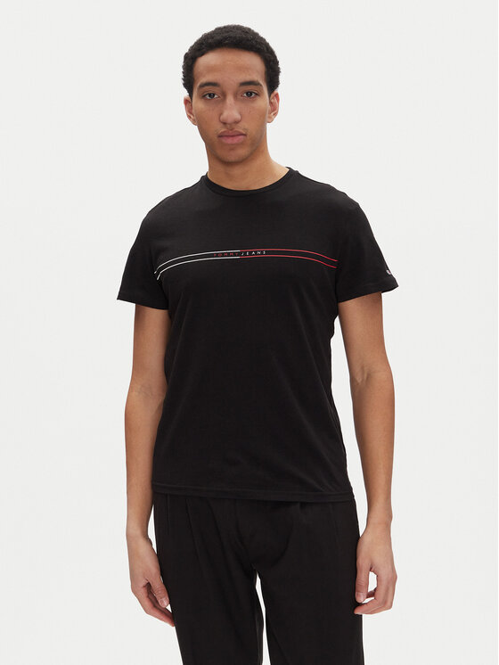 Tommy Jeans Tommy Jeans Set 2 majice Entry Graphic DM0DM21902 Šarena Slim Fit