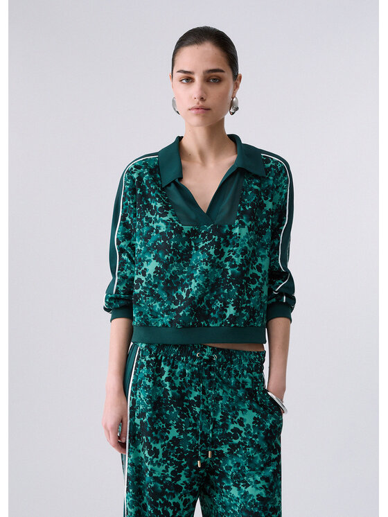 Liu Jo Liu Jo Bluza TF6169TS202L9188 Zielony Regular Fit