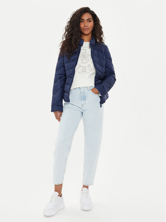 Guess Guess Bunda pro přechodné období Juliane W4YL39 WGAE2 Tmavomodrá Regular Fit