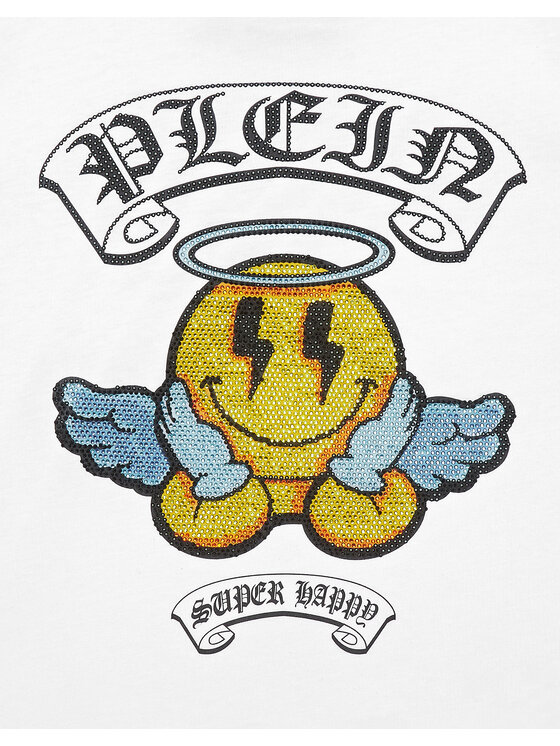 PHILIPP PLEIN PHILIPP PLEIN T-Shirt 19955 Biały Regular Fit