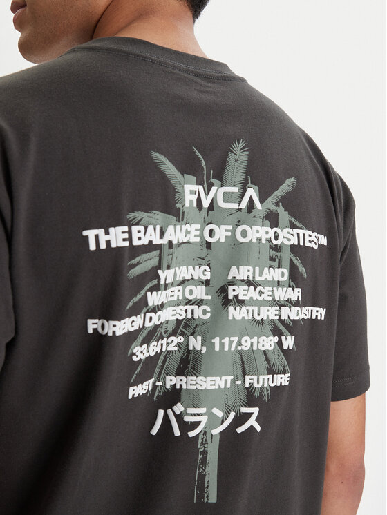 RVCA RVCA Тишърт Signal EVYZT00300 Черен Relaxed Fit