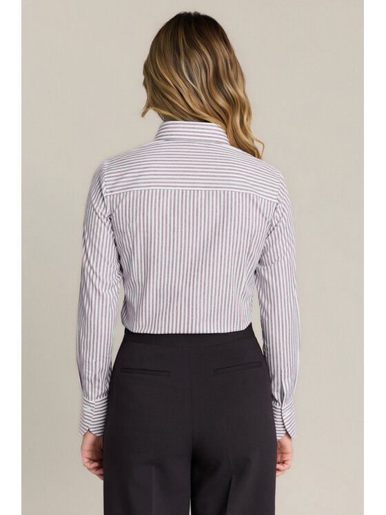 Lancerto Lancerto Koszula Evelia Slim KO000211556004 Beżowy Slim Fit