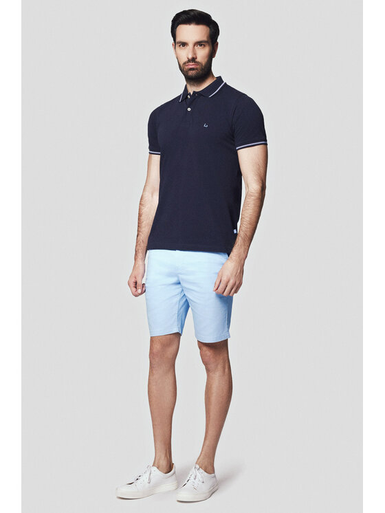 Lancerto Lancerto Szorty materiałowe Havana SZO082124000007 Niebieski Regular Fit