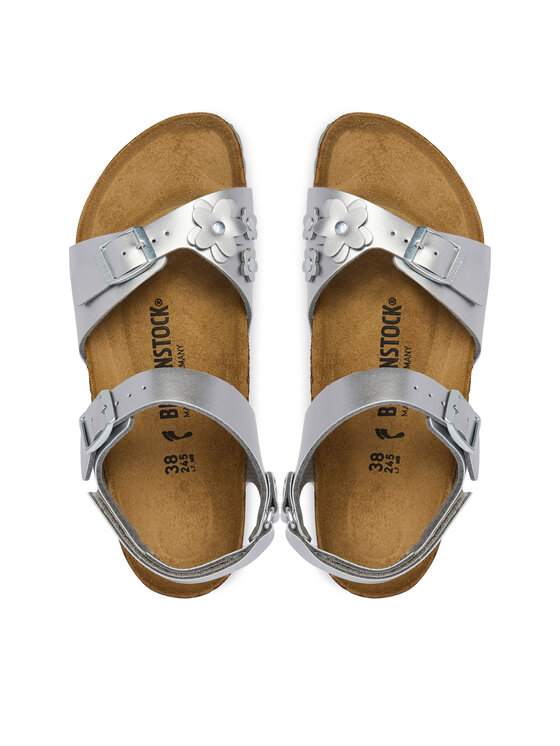 Birkenstock Birkenstock Sandalen Rio As Flowers 1031702 D Silberfarben